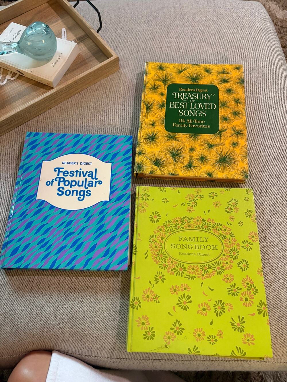 Lot of 3 Vtg Reader's Digest Songbooks Hardcov Spiral Bound Sheet Music 60s 70s